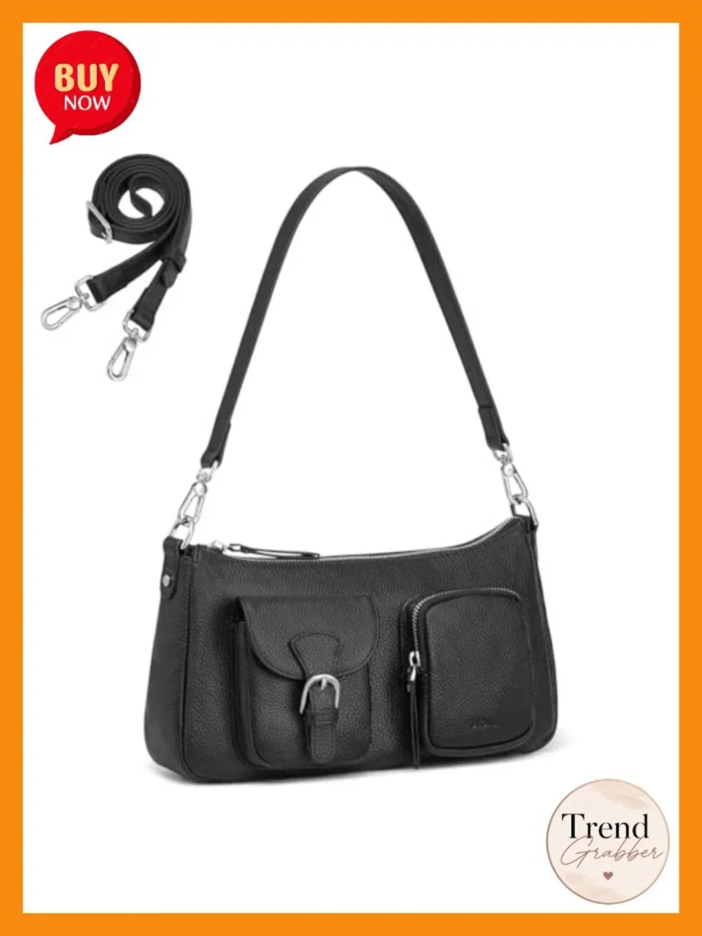 Leather Hobo Bag for Women Crossbody Shoulder Purse Handbag